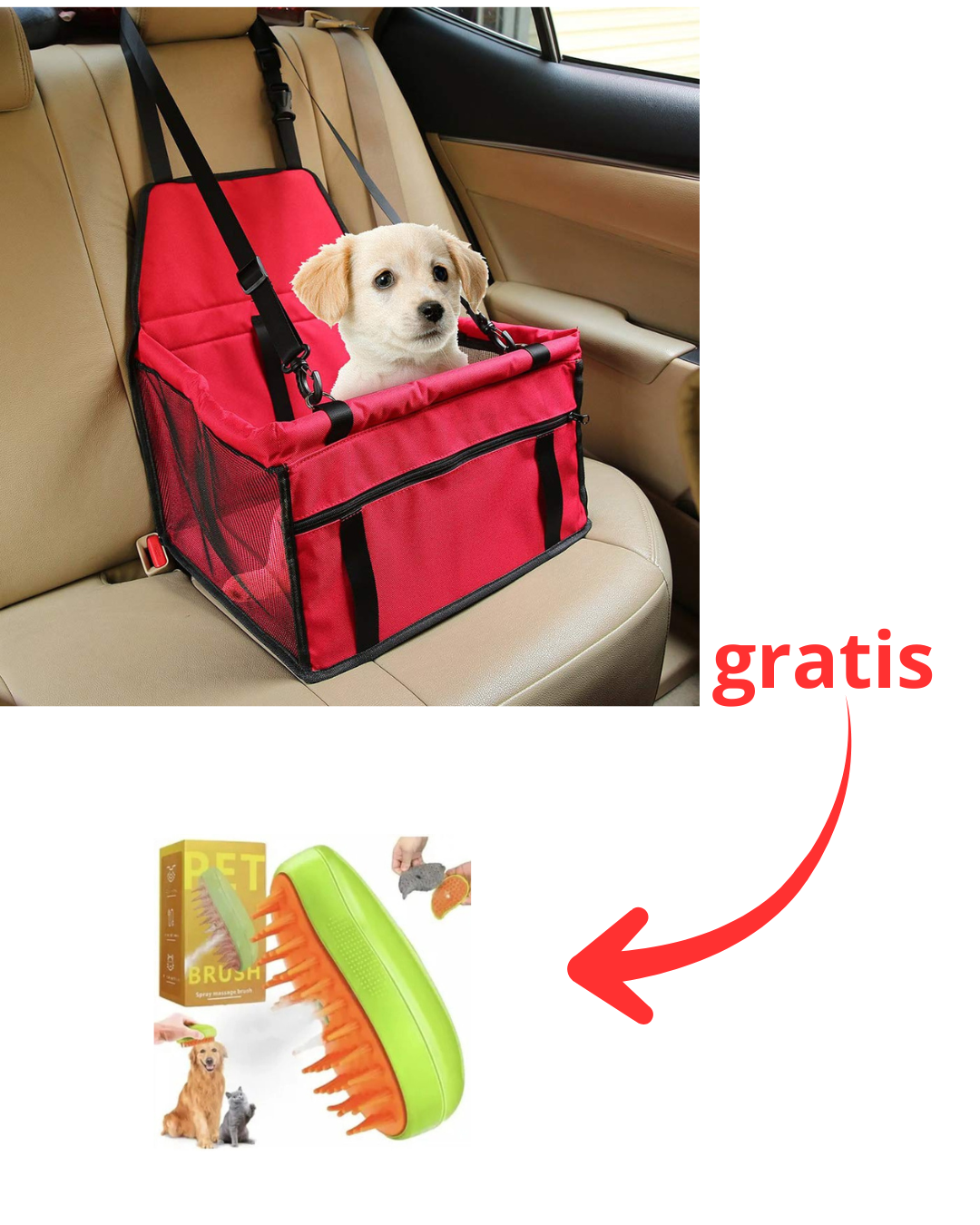 Cargador De Mascota + Cepillo Vap Gratis 🐶💺