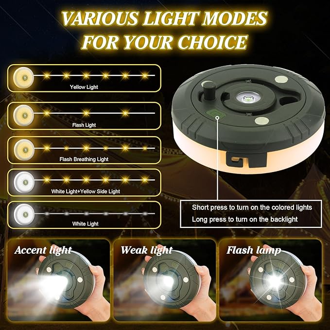 Luces de Cadena Portátiles para Camping 💡🏕️