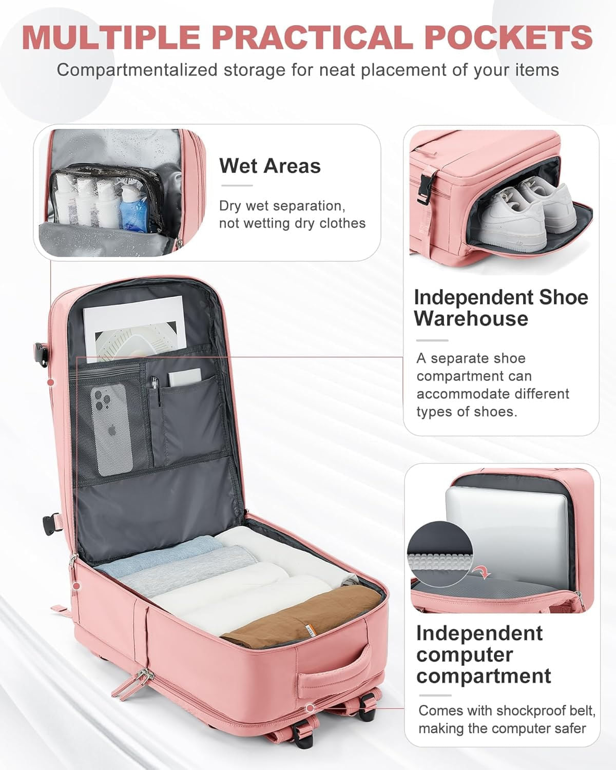 Maleta Viajera Rosa 🎒✈️