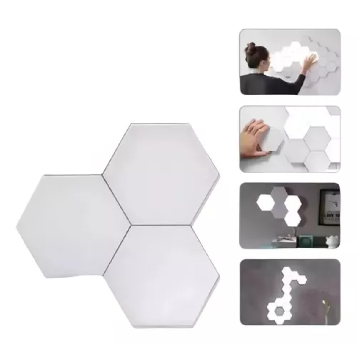 Set Luces LED Hexagonales 6P-L ✨