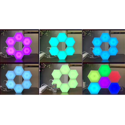 Set Luces LED Hexagonales 6P-L ✨