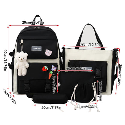 Maleta Coreana Kawaii 5 en 1 Escolar🎒