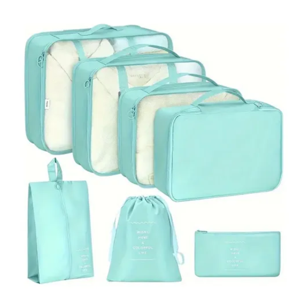 Set de Bolsas de Viaje x7 Piezas ✈️🧳