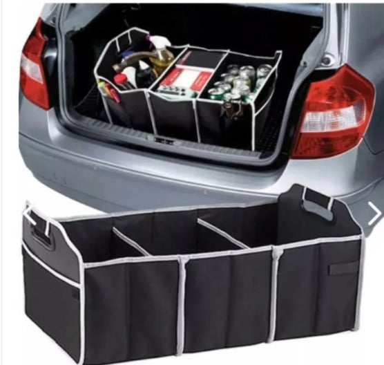 Organizador De Maletero Para Carro – 3 Compartimientos Plegable 🚗