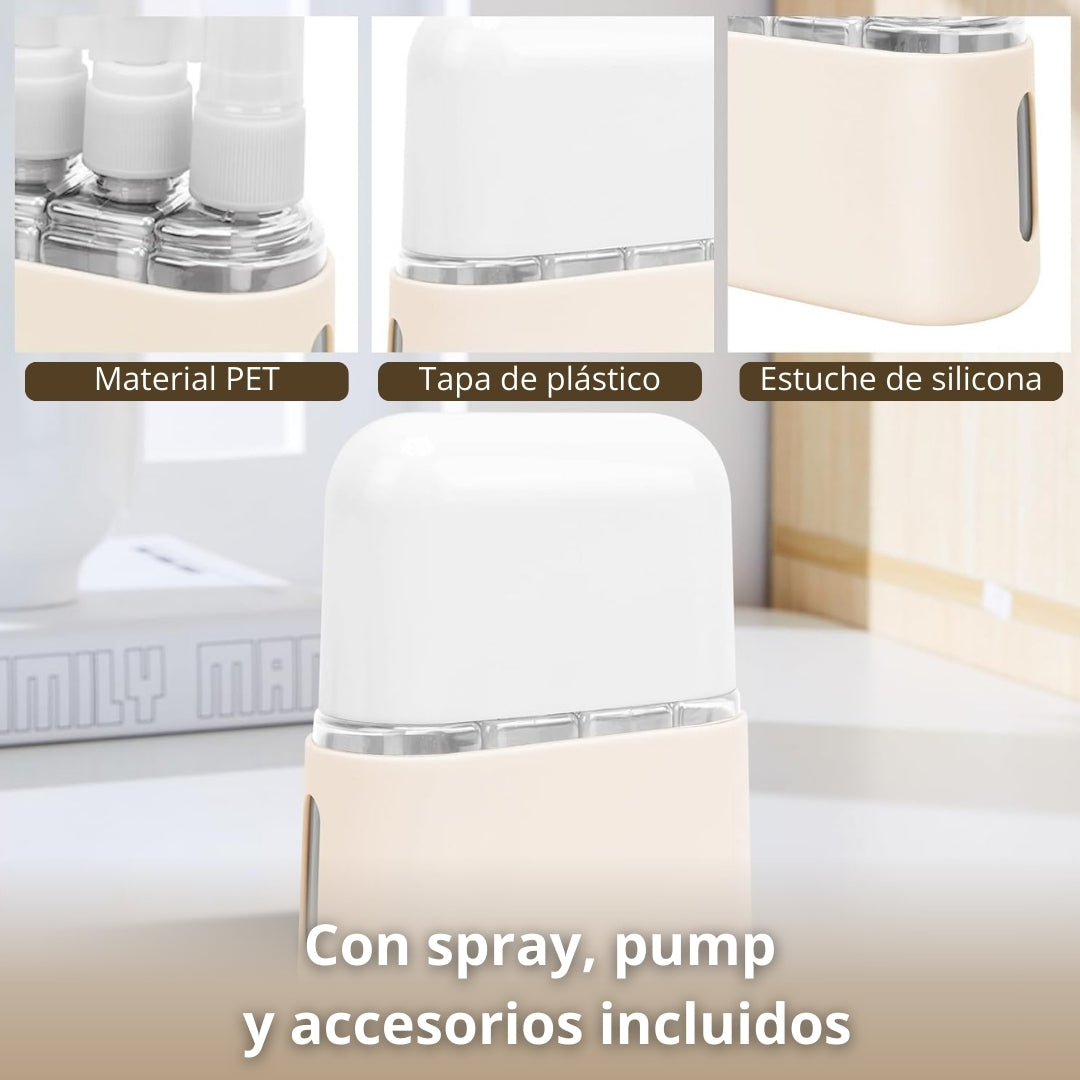 Kit de Botellas Portátiles para Viajes ✈️🧴