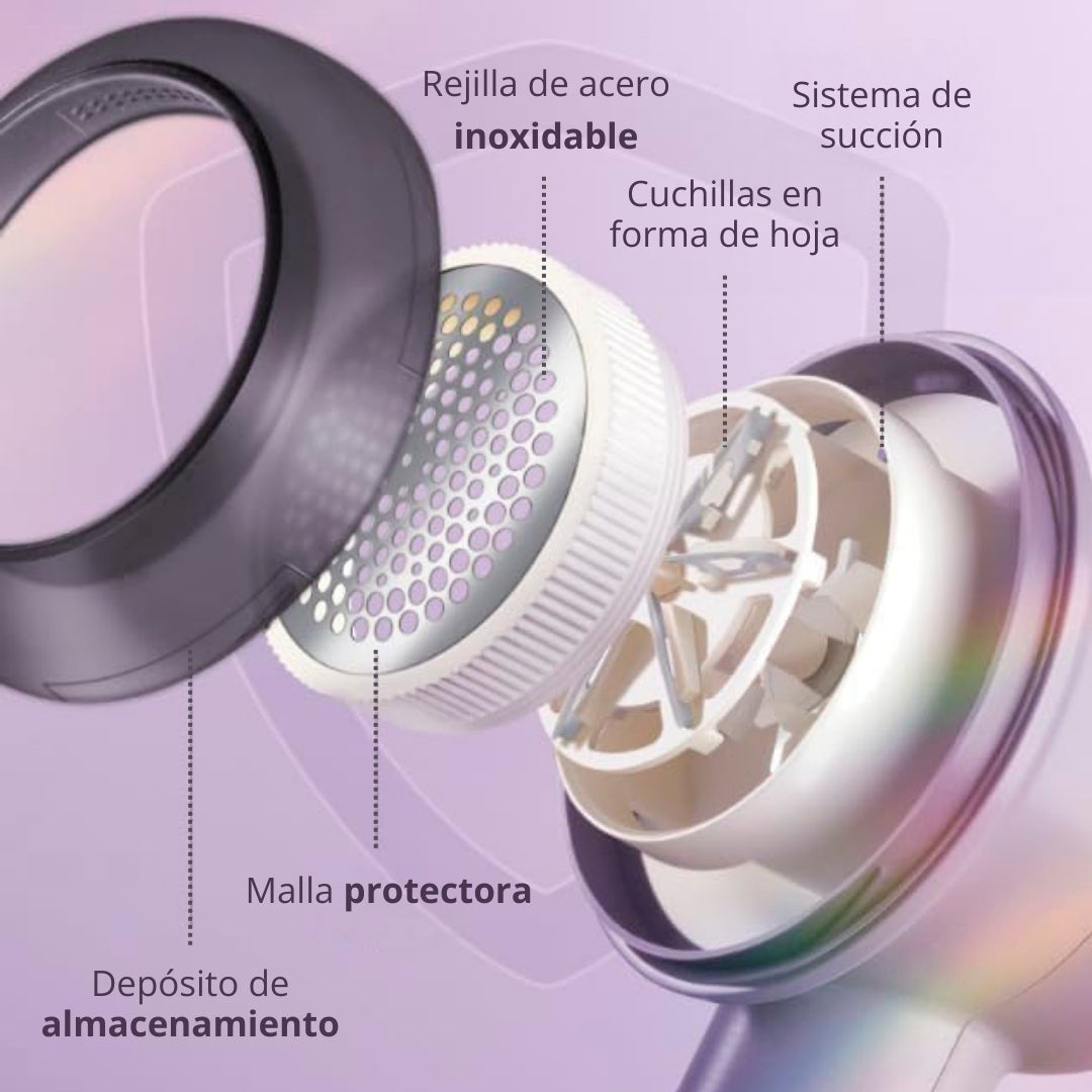 Removedor De Pelusa Eléctrico Recargable 2 en 1 ✨