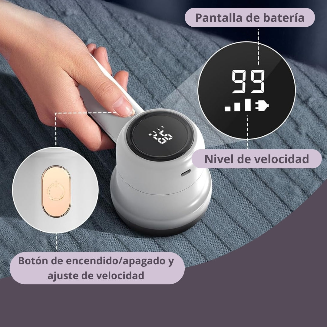 Removedor De Pelusa Eléctrico Recargable 2 en 1 ✨