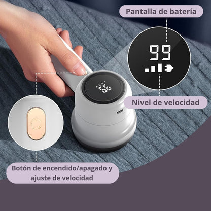 Removedor De Pelusa Eléctrico Recargable 2 en 1 ✨