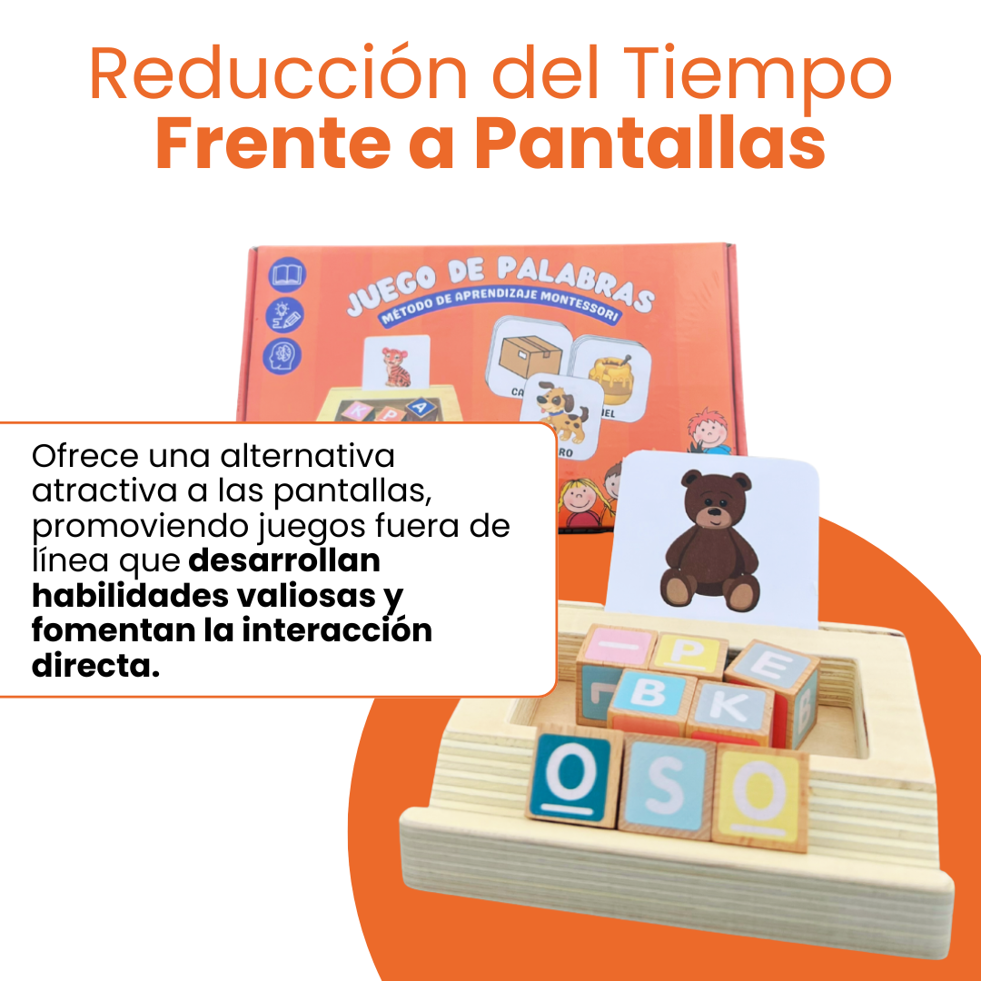 Juego Montessori De Armar Palabras  🧩