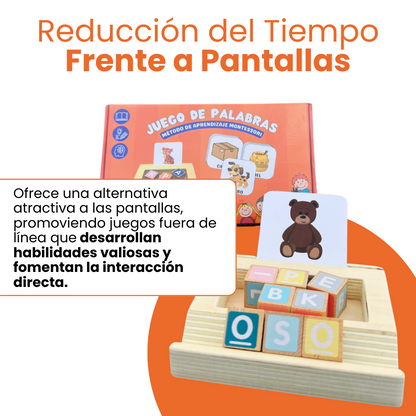 Juego Montessori De Armar Palabras  🧩