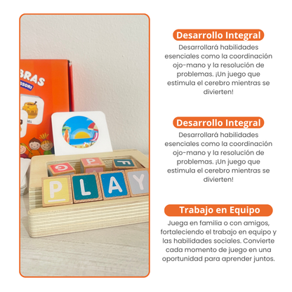 Juego Montessori De Armar Palabras  🧩