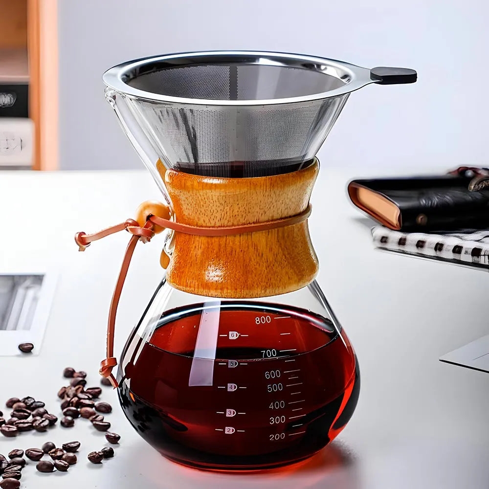 Cafetera Chemex Con Filtro Reutilizable ☕✨