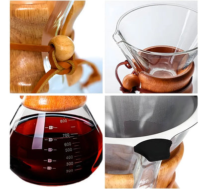 Cafetera Chemex Con Filtro Reutilizable ☕✨