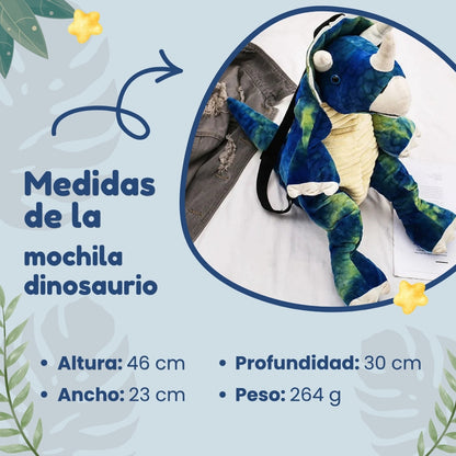 Mochila Infantil Dinosaurio De Peluche 🦖🎒