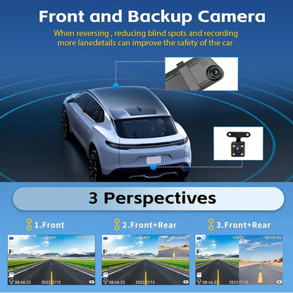 Cámara Espejo Retrovisor Táctil 1080P – Seguridad y Visibilidad Total 🚘