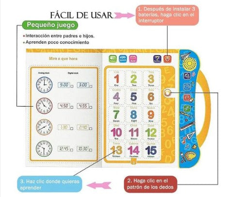 Libro Interactivo Bilingüe para Niños (Español – Inglés) 📘✨