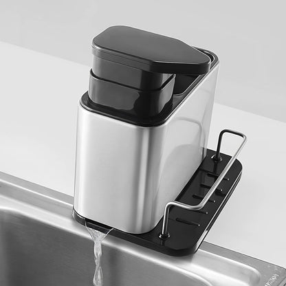 Dispensador De Jabón De Cocina 3 En 1 – Acero Inoxidable 🧴✨
